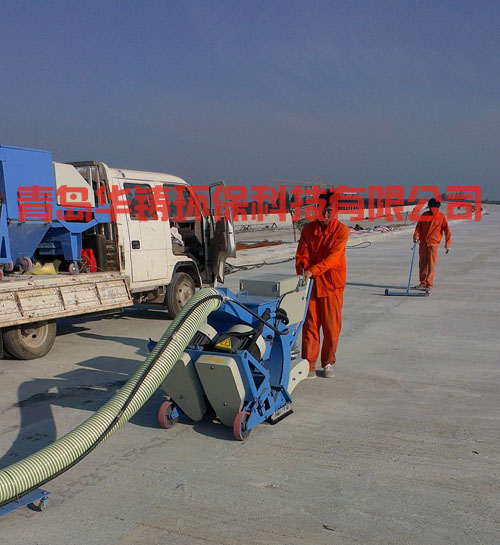 混凝土拋丸處理，橋面施工現(xiàn)場(chǎng)