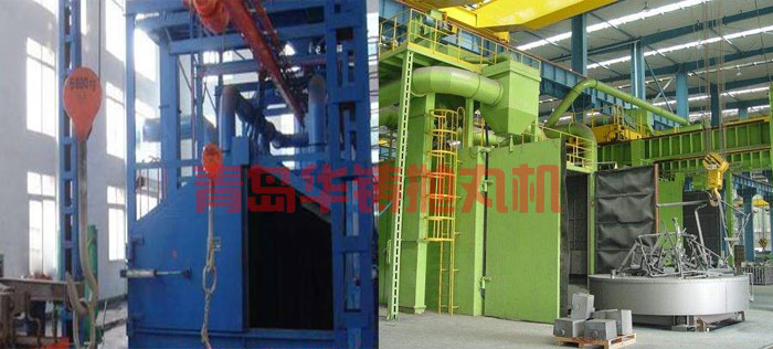 臺車式拋丸清理機，轉(zhuǎn)臺車拋丸機案例展示圖