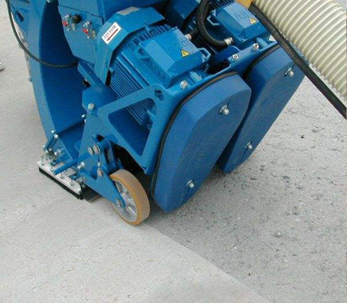 混凝土、水泥、瀝青路面拋丸機(jī)施工圖