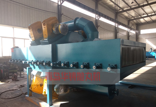 圖一，八個拋頭拋丸機