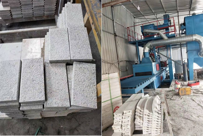 石材拋丸機(jī)，石材噴砂機(jī)