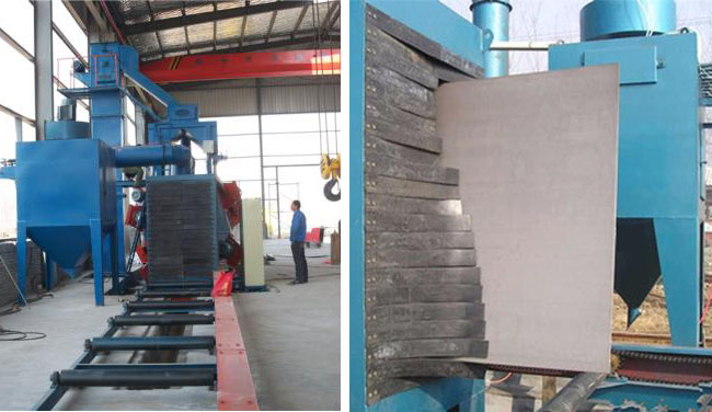 立式拋丸機(jī)，H型鋼拋丸機(jī)，立式除銹設(shè)備