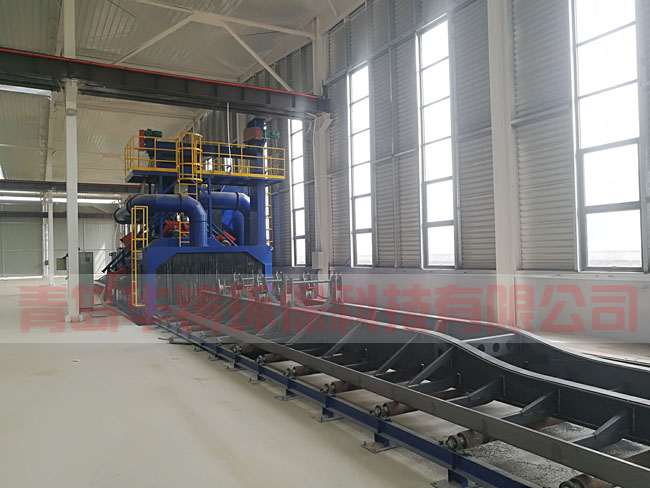 半掛車(chē)底盤(pán)專用拋丸機(jī)